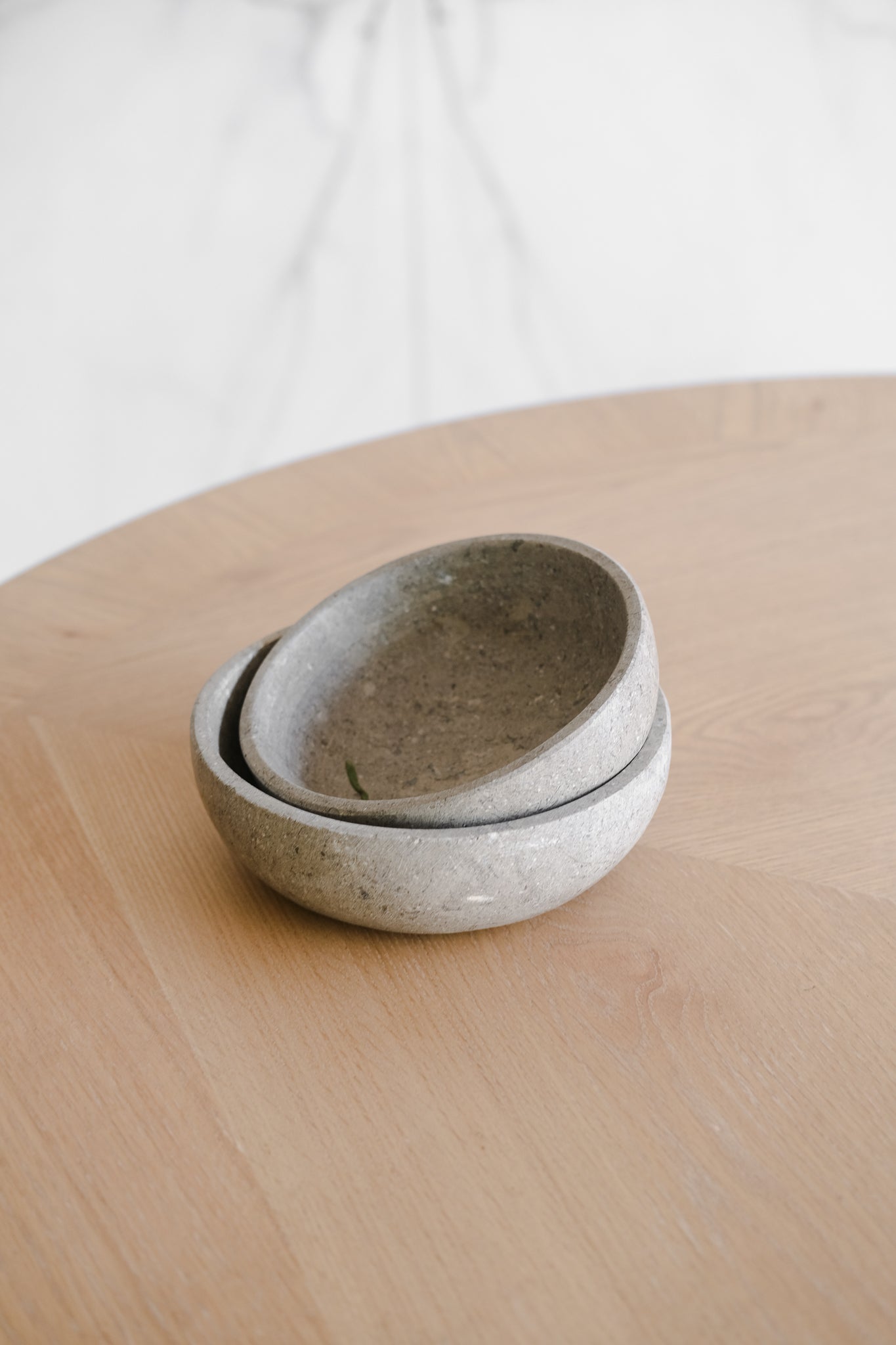 Marble bowls - grey.