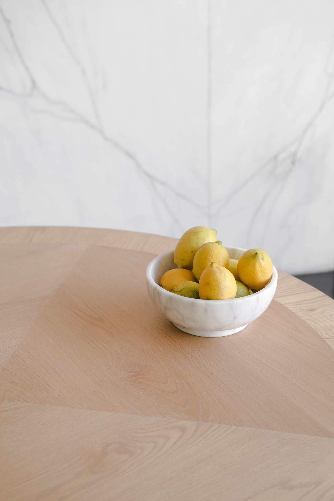 Marble bowls - white.