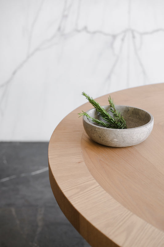 Marble bowls - grey.